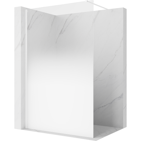 Mexen Kioto Duschwand Walk-in 130 x 200 cm, ombre weiß 8 mm, weiß - 800-130-101-20-86