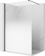 Mexen Kioto Duschwand Walk-in 80 x 200 cm, ombre weiß 8 mm, schwarz - 800-080-101-70-86
