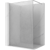 Mexen Kioto Duschwand Walk-in 100 x 200 cm, Crackle Transparent 12 mm, Chrom - 800-100-101-01-04-X