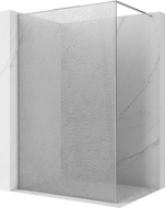 Mexen Kioto Duschwand Walk-in 100 x 200 cm, Crackle Transparent 12 mm, Chrom - 800-100-101-01-04-X