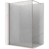 Mexen Kioto Duschwand Walk-in 110 x 200 cm, crackle transparent 12 mm, roségold - 800-110-101-60-04-X