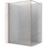 Mexen Kioto Walk-in-Duschwand 160 x 200 cm, Crackle transparent 12 mm, Roségold - 800-160-101-60-04-X