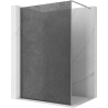Mexen Kioto Duschwand Walk-in 100 x 200 cm, Crackle Graphit 12 mm, Chrom - 800-100-101-01-44-X