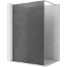 Mexen Kioto Duschwand Walk-in 130 x 200 cm, Crackle Grafit 12 mm, Chrom - 800-130-101-01-44-X