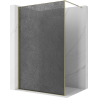Mexen Kioto Walk-in Duschwand 90 x 200 cm, Crackle Graphit 12 mm, Gold - 800-090-101-50-44-X