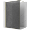 Mexen Kioto Duschwand Walk-in 120 x 200 cm, Crackle Graphit 12 mm, Gold - 800-120-101-50-44-X