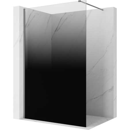 Mexen Kioto Duschwand Walk-in 110 x 200 cm, ombre schwarz 8 mm, Gun Metal - 800-110-101-95-76