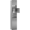 Mexen Linox Wandeingelassener Papierhandtuchspender mit Händetrockner und Mülleimer, Inox - 70K001-01