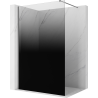Mexen Kioto Duschwand Walk-in 130 x 200 cm, ombre schwarz 8 mm, Gun Metal - 800-130-101-95-76
