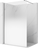 Mexen Kioto Duschwand Walk-in 140 x 200 cm, ombre weiß 8 mm, Gun Metal - 800-140-101-95-86