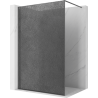 Mexen Kioto Duschwand Walk-in 80 x 200 cm, Crackle Grafit 12 mm, Gun Metal - 800-080-101-95-44-X