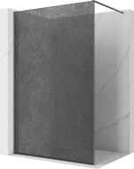 Mexen Kioto Duschwand Walk-in 90 x 200 cm, Crackle Graphit 12 mm, Gun Metal - 800-090-101-95-44-X