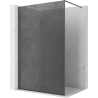 Mexen Kioto Duschabtrennung Walk-in 160 x 200 cm, Crackle Grafit 12 mm, Gun Metal - 800-160-101-95-44-X