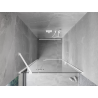 Mexen Mist-H Linke, schwenkbare Duschabtrennung 115 cm, transparent, weiß - 8A5-115-000-20-00-L