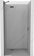 Mexen Mist-H linke, schwingbare Duschtür 100 cm, transparent, gebürstetes Gun Gray - 8A5-100-000-66-00-L
