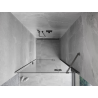 Mexen Mist-H rechte, schwenkbare Duschwand 75 cm, transparent, gebürstetes Gun Gray - 8A5-075-000-66-00-P