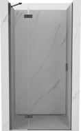 Mexen Mist-H links öffnende Duschtür 75 cm, transparent, Gun Metal - 8A5-075-000-95-00-L