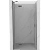 Mexen Mist-H linke, schwenkbare Duschabtrennung 80 cm, transparent, Gun-Metal - 8A5-080-000-95-00-L