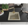 Mexen Vito Granitspüle 1-Becken mit Küchenarmatur Duero, beige - 6503-69-671600-50