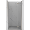 Mexen Mist-H rechte, schwenkbare Duschabtrennung 110 cm, transparent, gebürstetes Nickel - 8A5-110-000-97-00-P