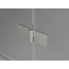 Mexen Mist-H Duschdrehtür rechts 120 cm, transparent, gebürsteter Nickel - 8A5-120-000-97-00-P
