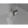 Mexen Mist-H Duschdrehtür rechts 120 cm, transparent, gebürsteter Nickel - 8A5-120-000-97-00-P