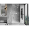 Mexen Mist-H Duschdrehtür rechts 120 cm, transparent, gebürsteter Nickel - 8A5-120-000-97-00-P