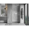 Mexen Mist-H Duschdrehtür rechts 120 cm, transparent, gebürsteter Nickel - 8A5-120-000-97-00-P