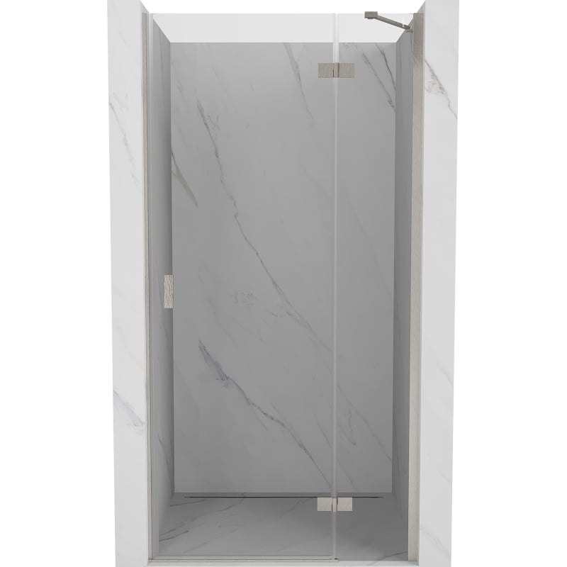 Mexen Mist-H Duschdrehtür rechts 120 cm, transparent, gebürsteter Nickel - 8A5-120-000-97-00-P