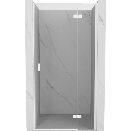 Mexen Mist-H L Duschdrehtür rechts 85 cm, transparent, weiß - 8A5L-085-000-20-00-P