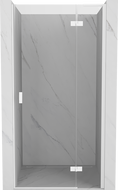 Mexen Mist-H L Duschtür, rechts angeschlagen, 95 cm, transparent, weiß - 8A5L-095-000-20-00-P