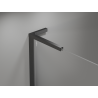 Mexen Mist-H L Rechts öffnende Duschdrehtür 80 cm, transparent, gebürstetes Gun Gray - 8A5L-080-000-66-00-P