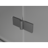 Mexen Mist-H L Rechts öffnende Duschdrehtür 80 cm, transparent, gebürstetes Gun Gray - 8A5L-080-000-66-00-P
