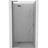 Mexen Mist-H L linke, schwenkbare Duschkabinentür 80 cm, transparent, Gun Metal - 8A5L-080-000-95-00-L