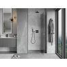 Mexen Mist-H L Duschdrehtür rechts 115 cm, transparent, Gun Metal - 8A5L-115-000-95-00-P