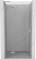Mexen Mist-H L linke, schwenkbare Duschkabinentür 70 cm, transparent, gebürstetes Nickel - 8A5L-070-000-97-00-L