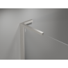 Mexen Mist-H L linke, schwenkbare Duschkabinentür 70 cm, transparent, gebürstetes Nickel - 8A5L-070-000-97-00-L