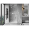Mexen Mist-H L linke, schwenkbare Duschabtrennung 85 cm, transparent, gebürstetes Nickel - 8A5L-085-000-97-00-L