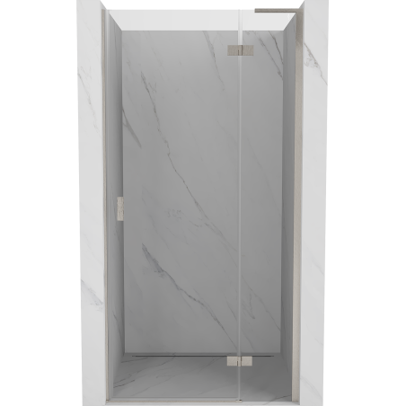 Mexen Mist-H L rechte, aufgehängte Duschtür 110 cm, transparent, gebürsteter Nickel - 8A5L-110-000-97-00-P