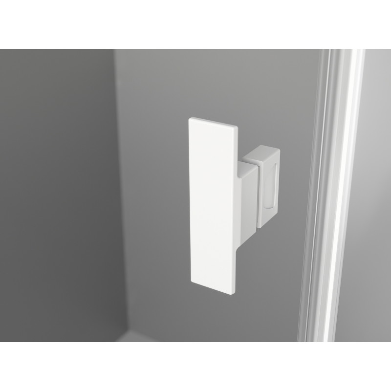 Mexen Mist-H T Linke Duschkabine 120 x 80 cm, transparent, weiß - 8A5T-120-080-20-00-L