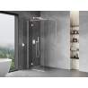 Mexen Mist-H T Duschkabine mit schwenkbarer linker Tür 95 x 95 cm, transparent, weiß - 8A5T-095-095-20-00-L