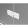 Mexen Mist-H T Duschkabine, linke Pendeltür 100 x 95 cm, transparent, weiß - 8A5T-100-095-20-00-L