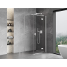 Mexen Mist-H T Falttür-Duschkabine rechts 70 x 70 cm, transparent, weiß - 8A5T-070-070-20-00-P