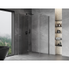 Mexen Mist-H T Duschkabine Schwenkbare Links 95 x 90 cm, Transparent, Gebürstetes Gun Gray - 8A5T-095-090-66-00-L