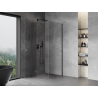 Mexen Mist-H T linke Pendelduschkabine 110 x 110 cm, transparent, gebürstetes Gun Gray - 8A5T-110-110-66-00-L