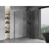 Mexen Mist-H T Rechte, klappbare Duschkabine 110 x 70 cm, transparent, gebürstetes Gun Gray - 8A5T-110-070-66-00-P