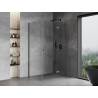 Mexen Mist-H T rechtsdrehende Duschkabine 95 x 85 cm, transparent, gebürstetes Gun-Grau - 8A5T-095-085-66-00-P