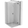 Mexen Mist-H T rechte Schwingduschtür 90 x 90 cm, transparent, gebürstetes Gun Gray - 8A5T-090-090-66-00-P