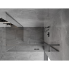 Mexen Mist-H T Duschkabine klappbar rechts 85 x 100 cm, transparent, gebürstet in Gun Gray - 8A5T-085-100-66-00-P