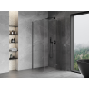 Mexen Mist-H T Duschkabine rechts 100 x 100 cm, transparent, gun gray gebürstet - 8A5T-100-100-66-00-P